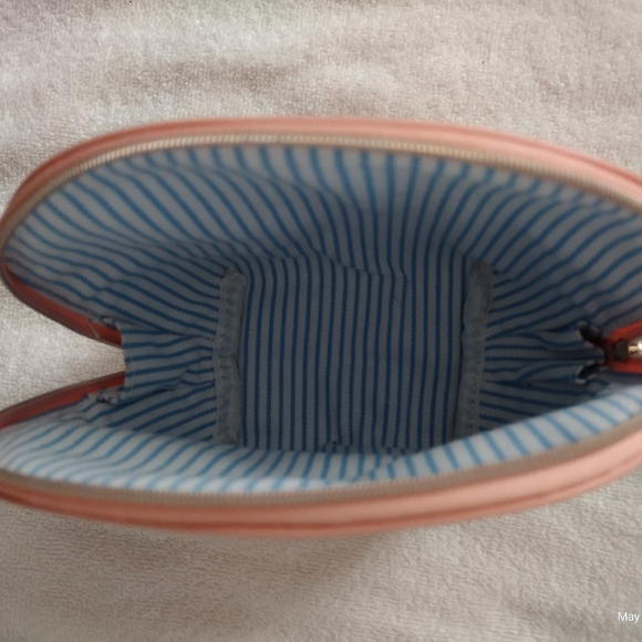 🍑Draper James Makeup Bag Pretty as a Peach Cosmetic Case Zipper - Picture 3 of 4